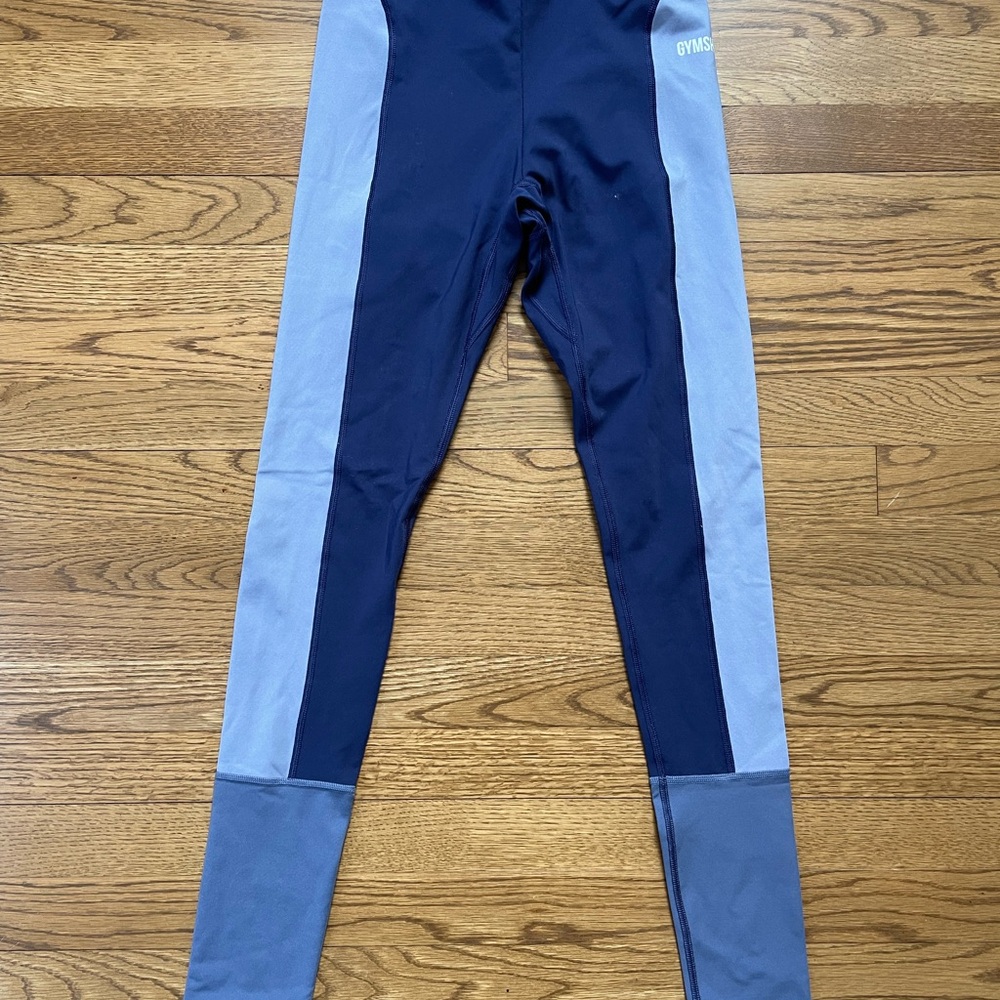 Gymshark Illusion Leggings - Evening Navy Blue/Steel Blue/Night Shadow Blue